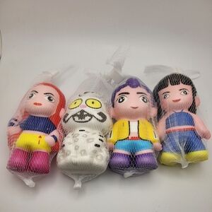 K-Pop Demon Hunters 4-Pack Squishy Doll Figures Toys NEW